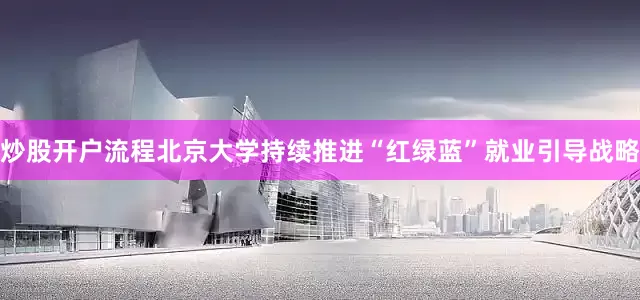 炒股开户流程北京大学持续推进“红绿蓝”就业引导战略